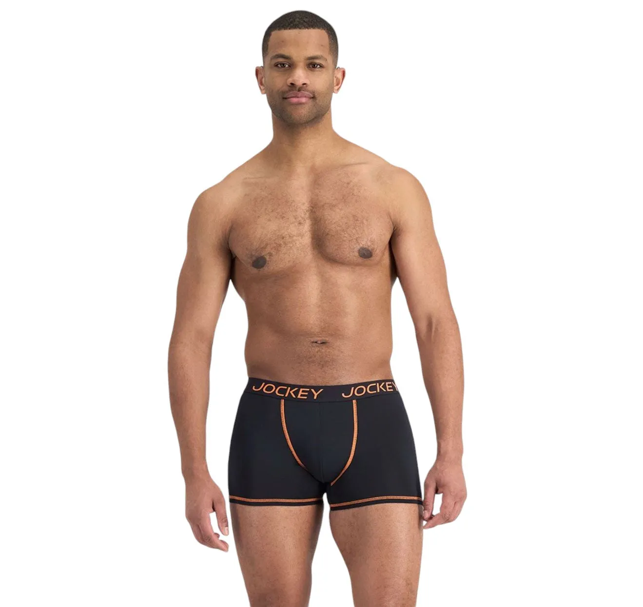 12 X Mens Jockey Performance Active Micro Trunks Black Underwear