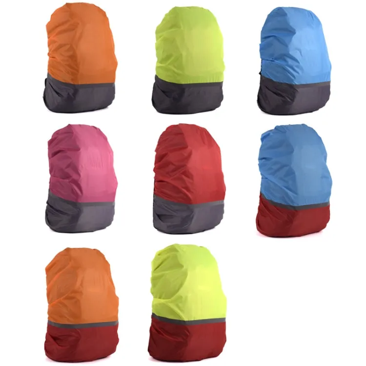 2 PCS Outdoor Mountaineering Color Matching Luminous Backpack Rain Cover, Size: S 18-30L(Gray   Blue)