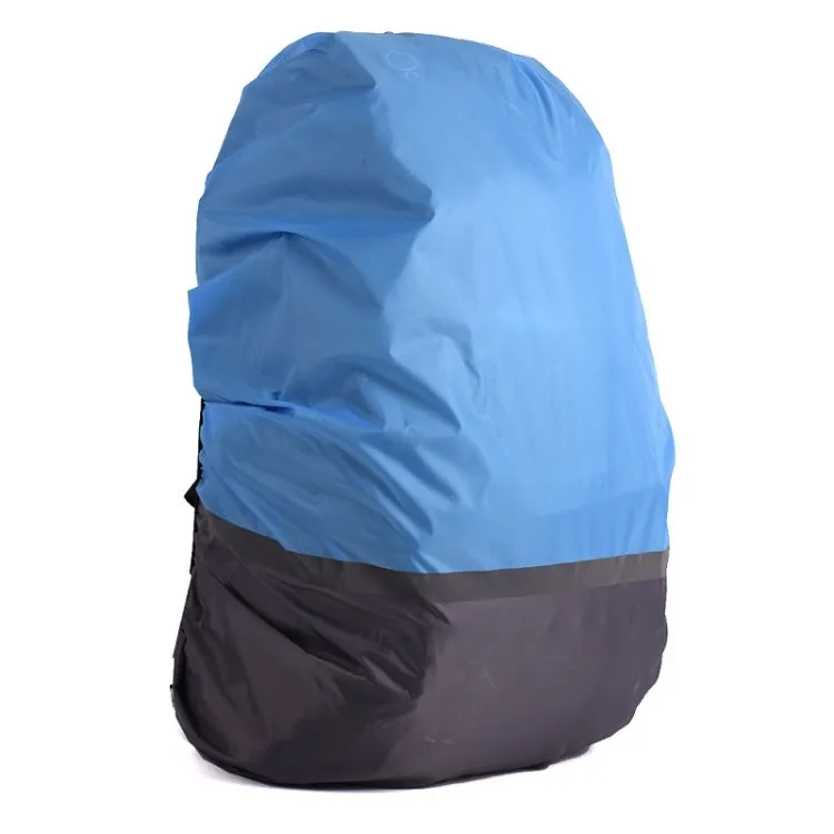 2 PCS Outdoor Mountaineering Color Matching Luminous Backpack Rain Cover, Size: S 18-30L(Gray   Blue)