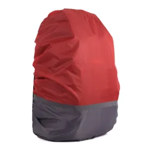 2 PCS Outdoor Mountaineering Color Matching Luminous Backpack Rain Cover, Size: S 18-30L(Gray   Red)