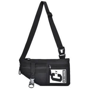 2502 Multi-pocket Large-capacity Sports Single-shoulder Bags(Black)