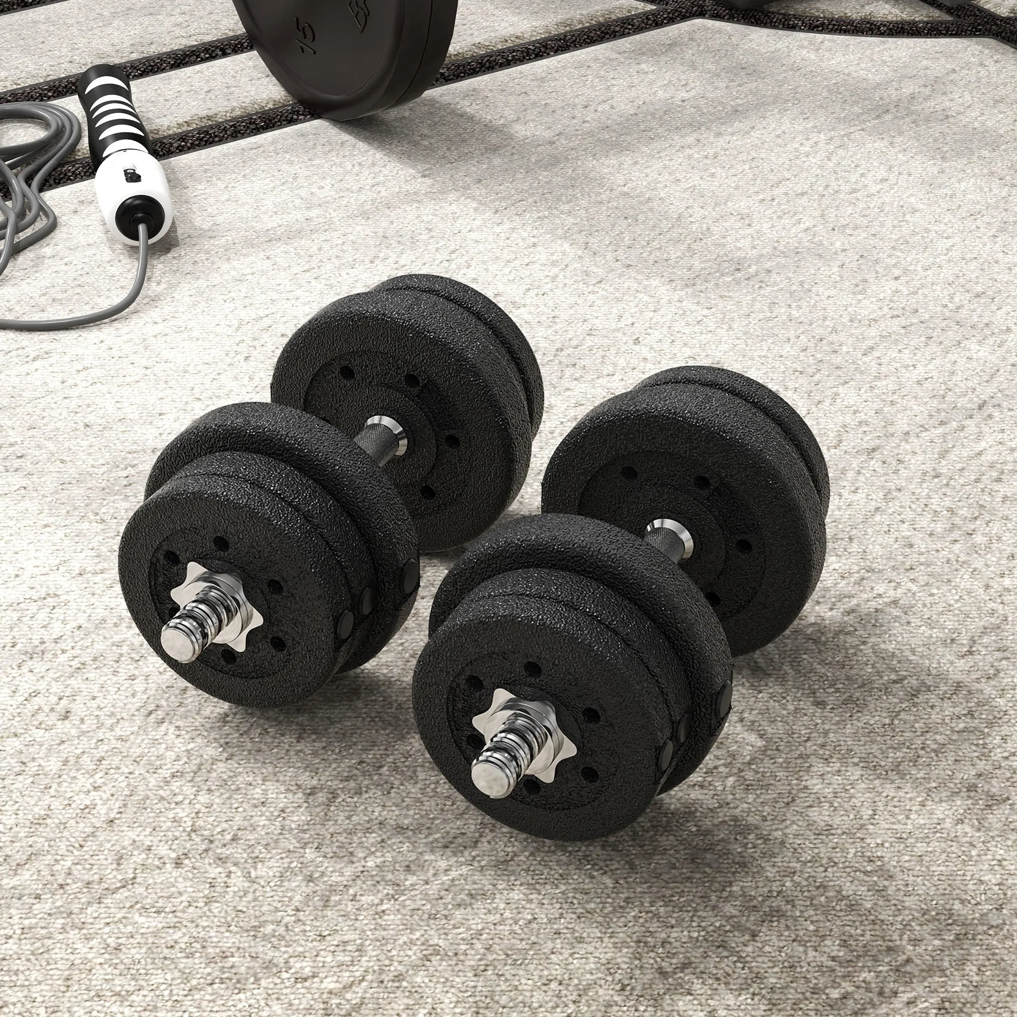 25KG Adjustable Dumbbells Weight Set Hand Weight for Body Fitness