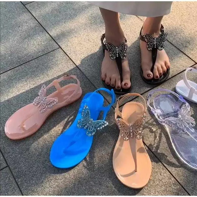 2pcs Women's Flat  Beach Summer Sandals