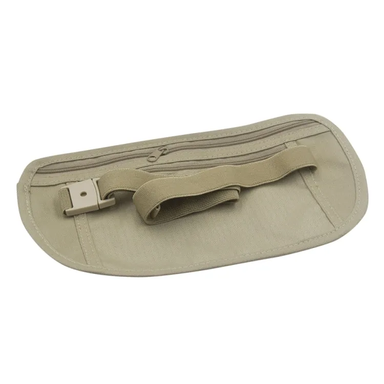 5 PCS Multifunctional Outdoor Waist Belt Bag Travel Anti-theft Invisible Phone (Khaki)