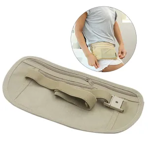 5 PCS Multifunctional Outdoor Waist Belt Bag Travel Anti-theft Invisible Phone (Khaki)