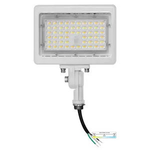 50W LED Flood Lights Outdoor Security Lighting - Waterproof - 3CCT 3000K-5000K - 7050LM - Knuckle Mount