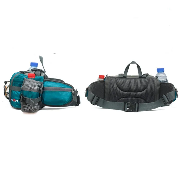 5L Outdoor Sports Multifunctional Cycling Hiking Waist Bag Waterproof Large-Capacity Kettle Bag, Size: 28.5 x 15 x 13cm(Peacock Green)