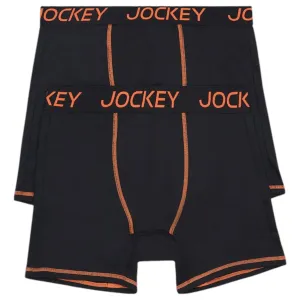 6 x Mens Jockey Performance Active Midway Micro Trunks Black Underwear