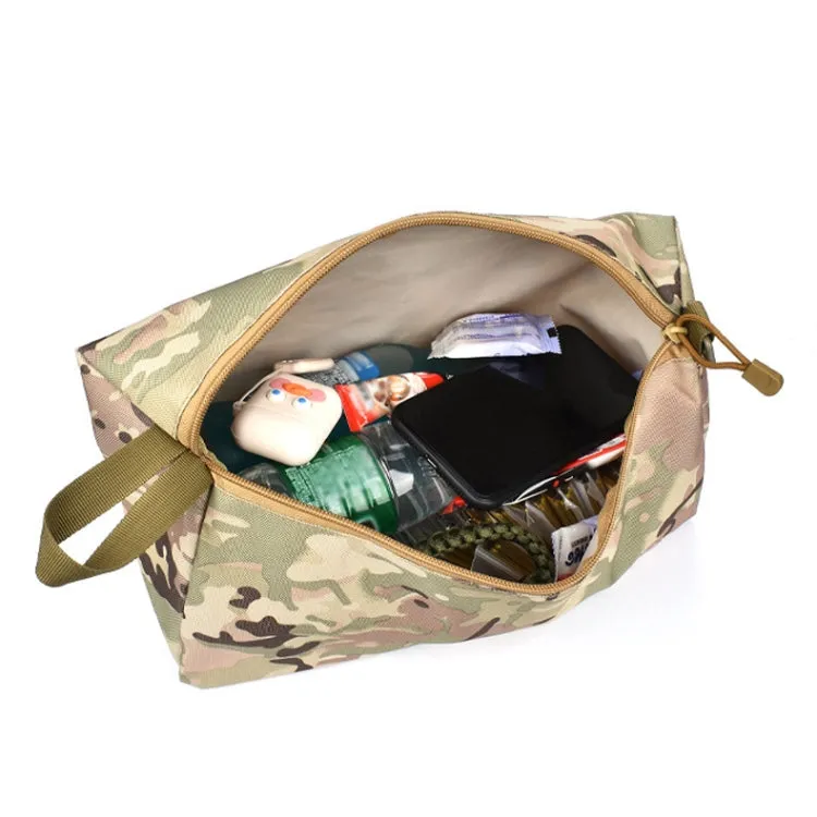 6L Outdoor Hiking and Camping Sundries Storage Bag Multifunctional Sports Waist Bag(Ink Camouflage)