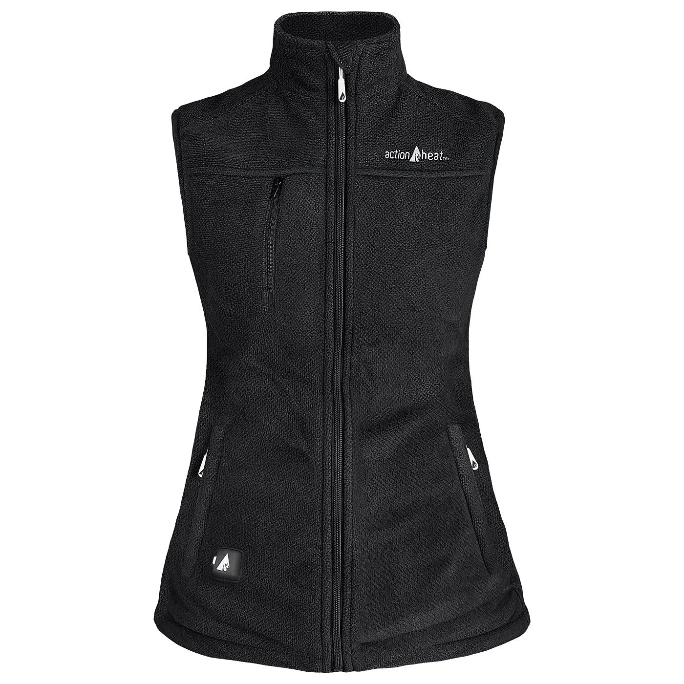 ActionHeat AH-TFVST-5V-W-B 5V Performance Fleece Battery-Heated Vest for Ladies - Black - M