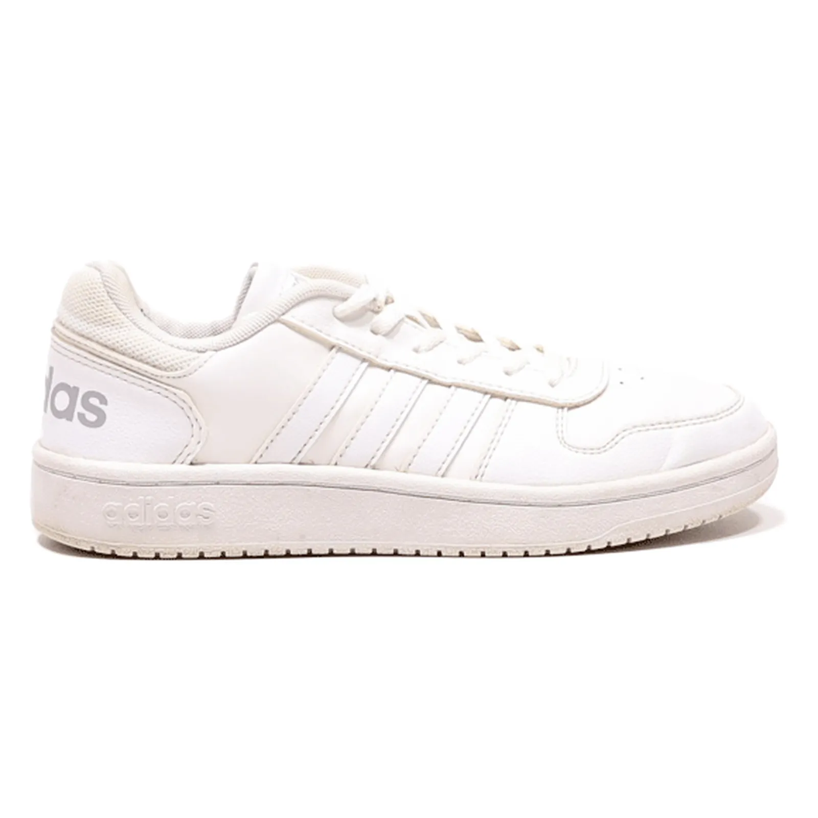 ADIDAS Hoops 2.0 2020 Sneaker Trainers White Leather Womens UK 4.5