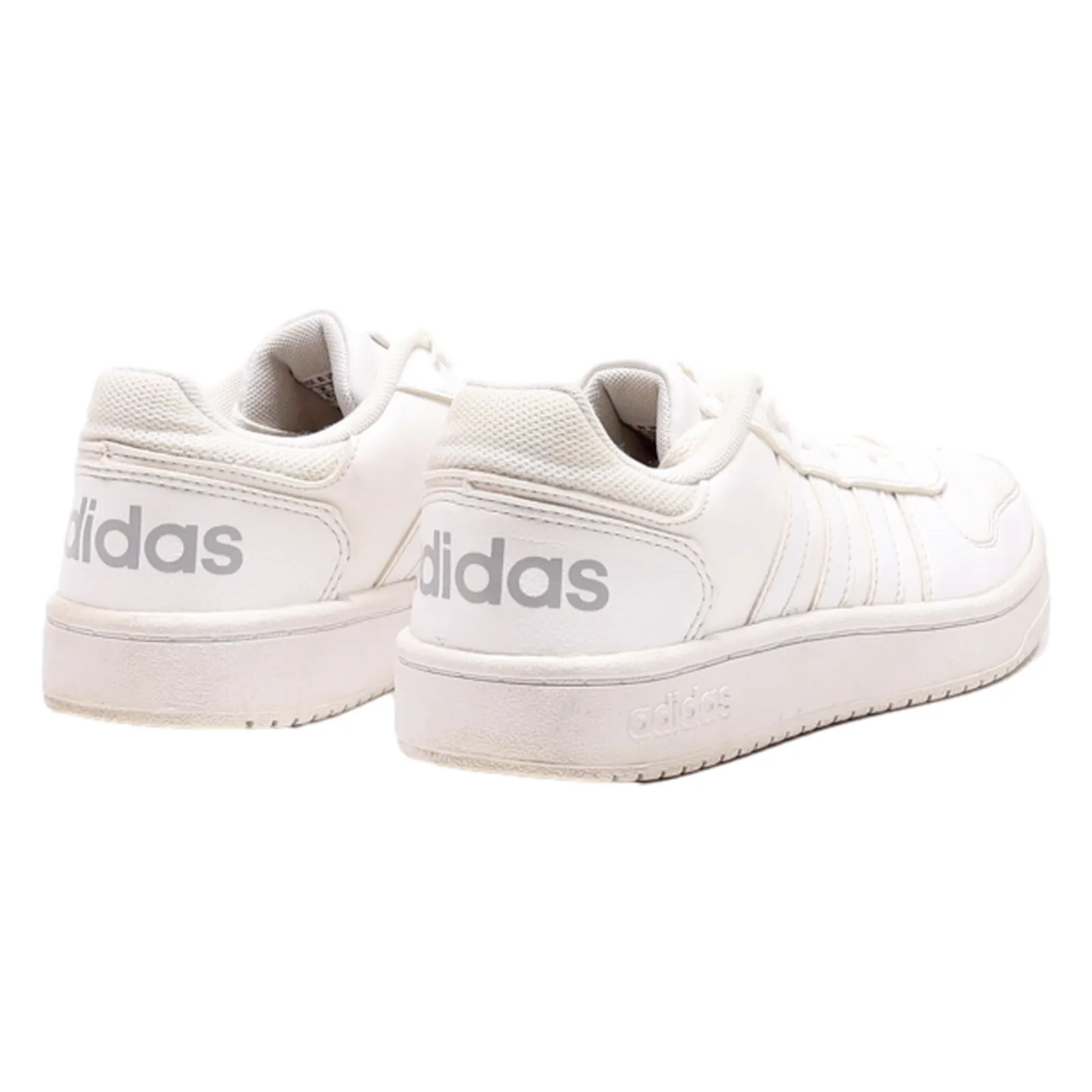 ADIDAS Hoops 2.0 2020 Sneaker Trainers White Leather Womens UK 4.5