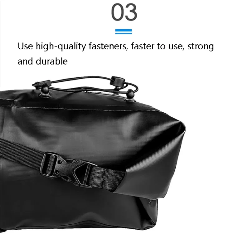 AFISHTOUR FB2040 13L Bicycle Big Tail Bag Big Large Capacity Long-Distance Cycling Saddle Bag, Size: 13L(Gray Black)