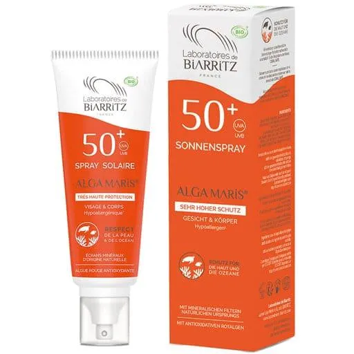 ALGA MARIS sun spray organic SPF 50  waterproof