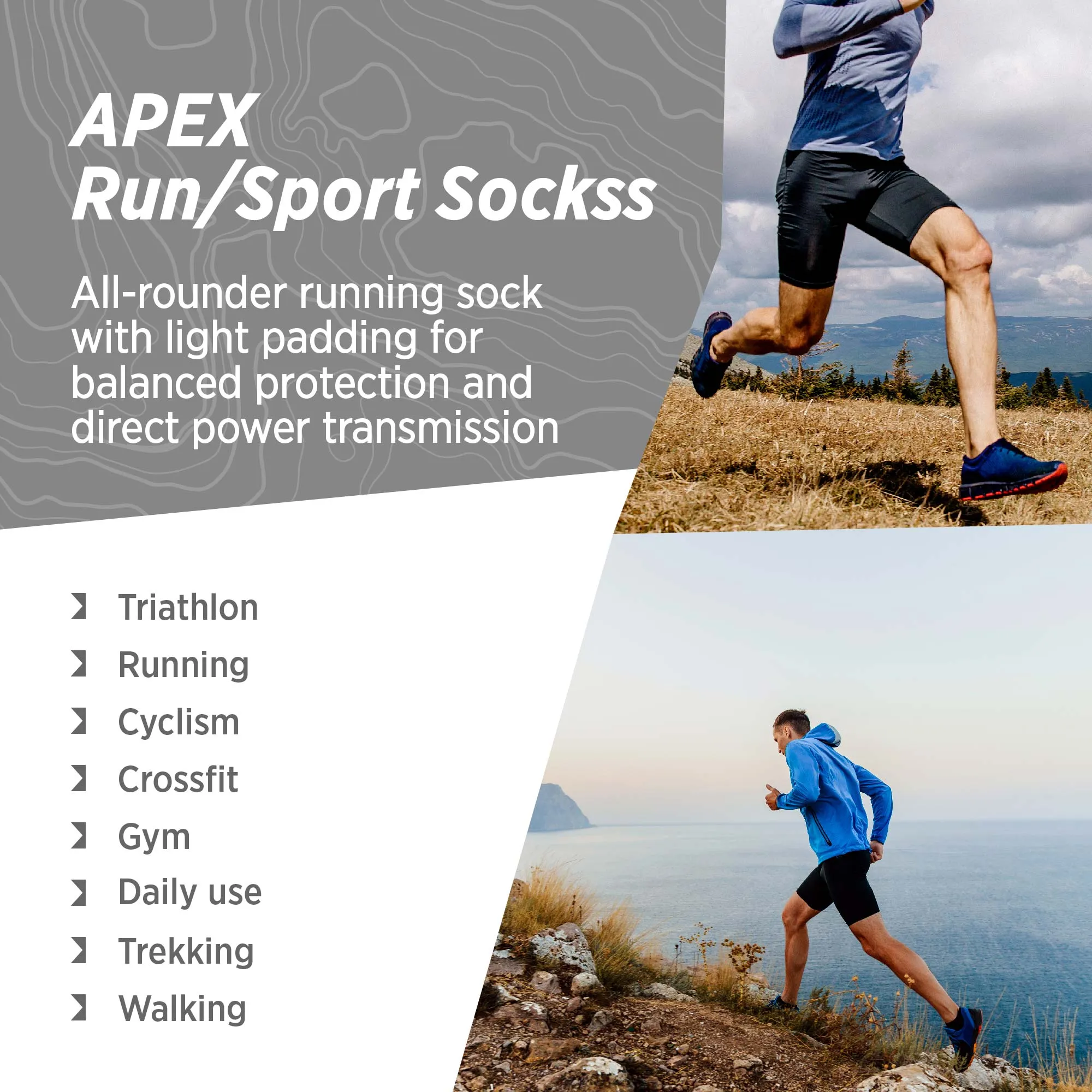 Alpaca Merino Socks Run Sport Socks | Apex