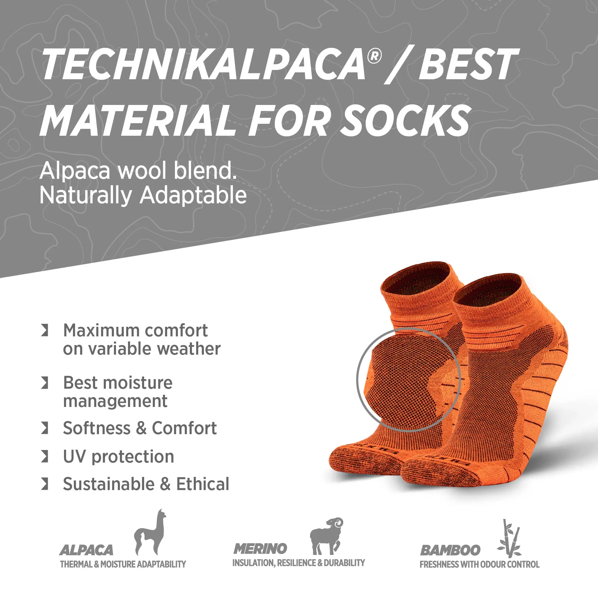 Alpaca Merino Socks Run Sport Socks | Apex