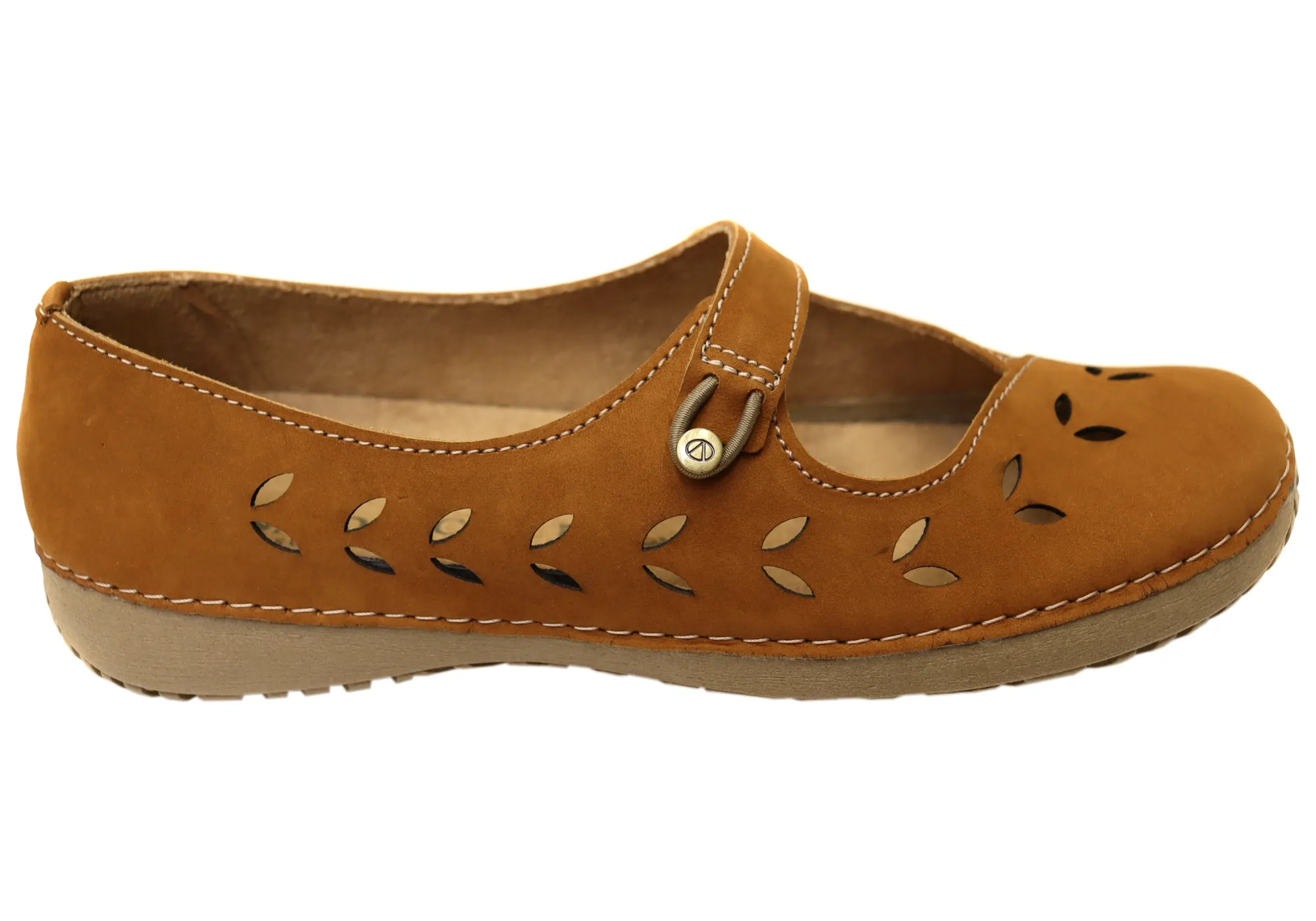 Andacco Kezia Womens Comfortable Leather Shoes Made In Brazil