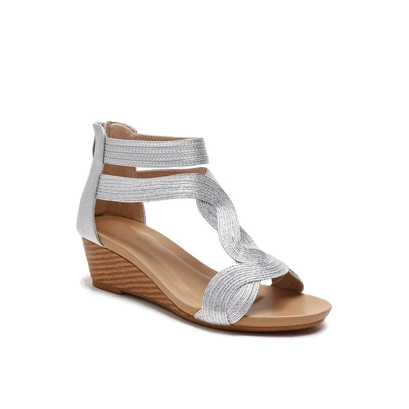 Ankle-strap Wedge Sandals