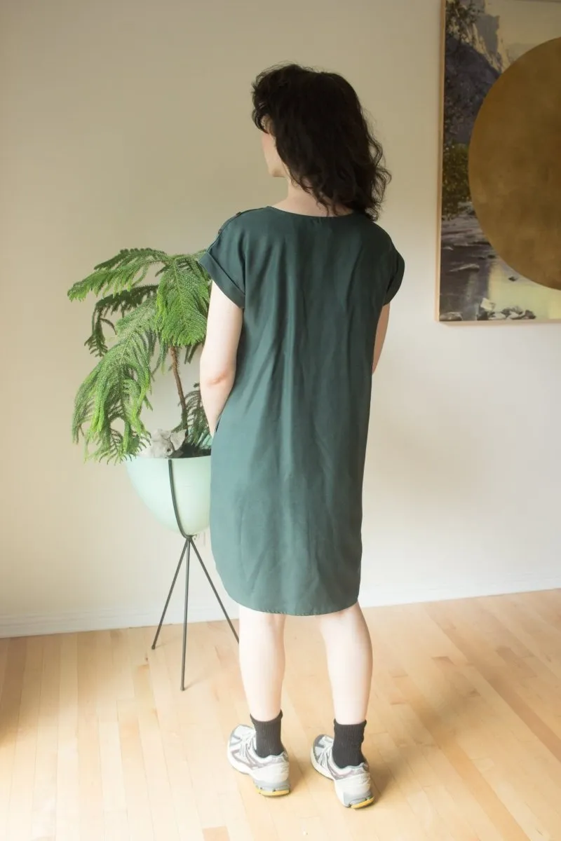 Atelier B Straight Cut Dress (Forest Green)