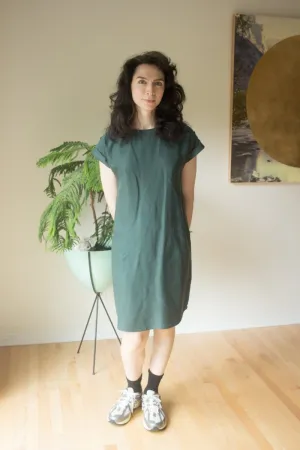 Atelier B Straight Cut Dress (Forest Green)