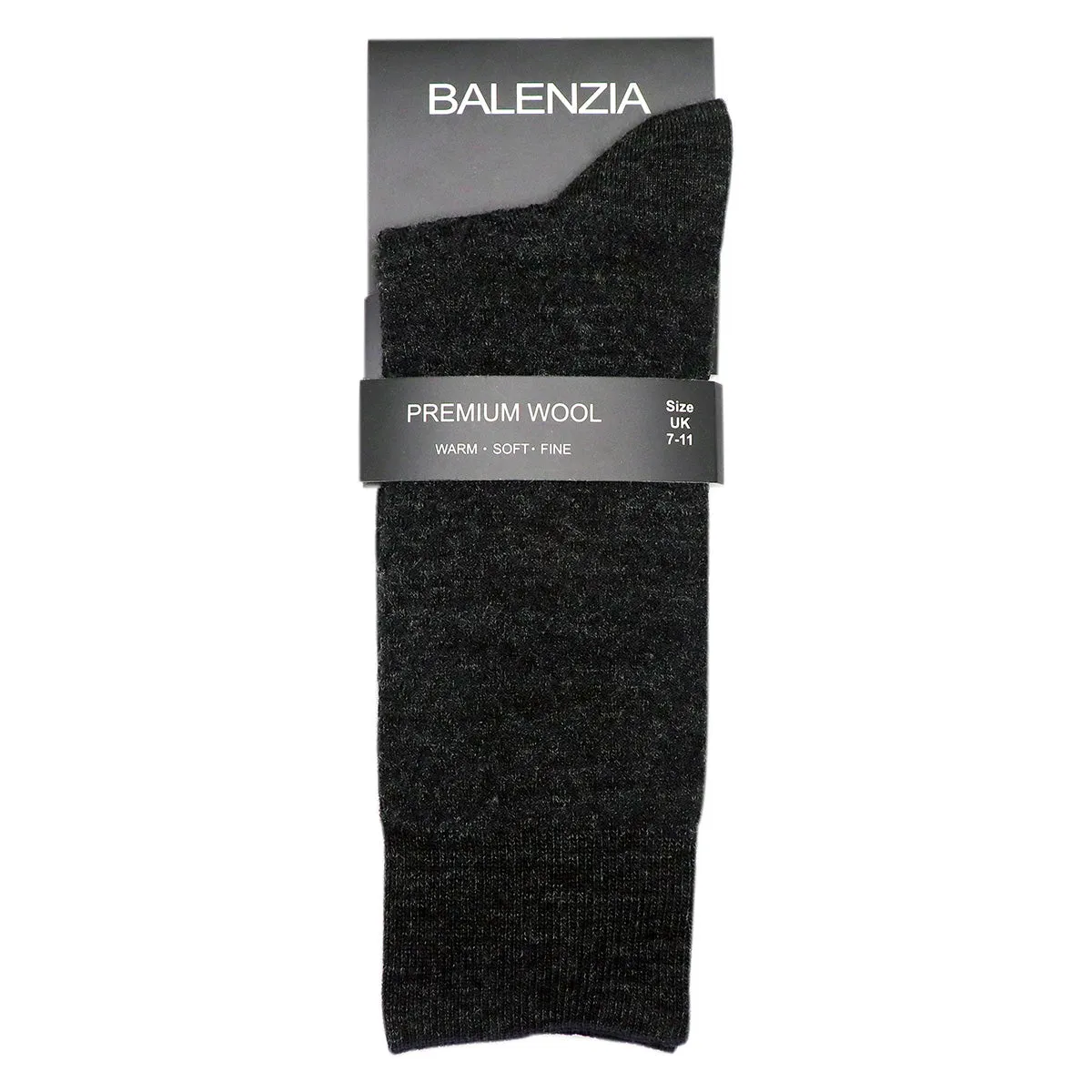 Balenzia Men's Woollen Crew/Calf length Socks(Free Size) Black,Dark Grey,Navy, Brown-(Pack of 3 Pairs/1U)