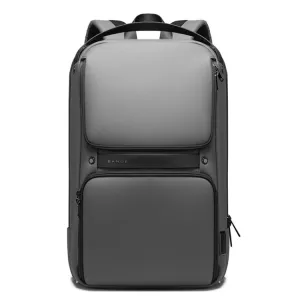 BANGE 7261 Men Waterproof Business Computer Backpack(Gray)