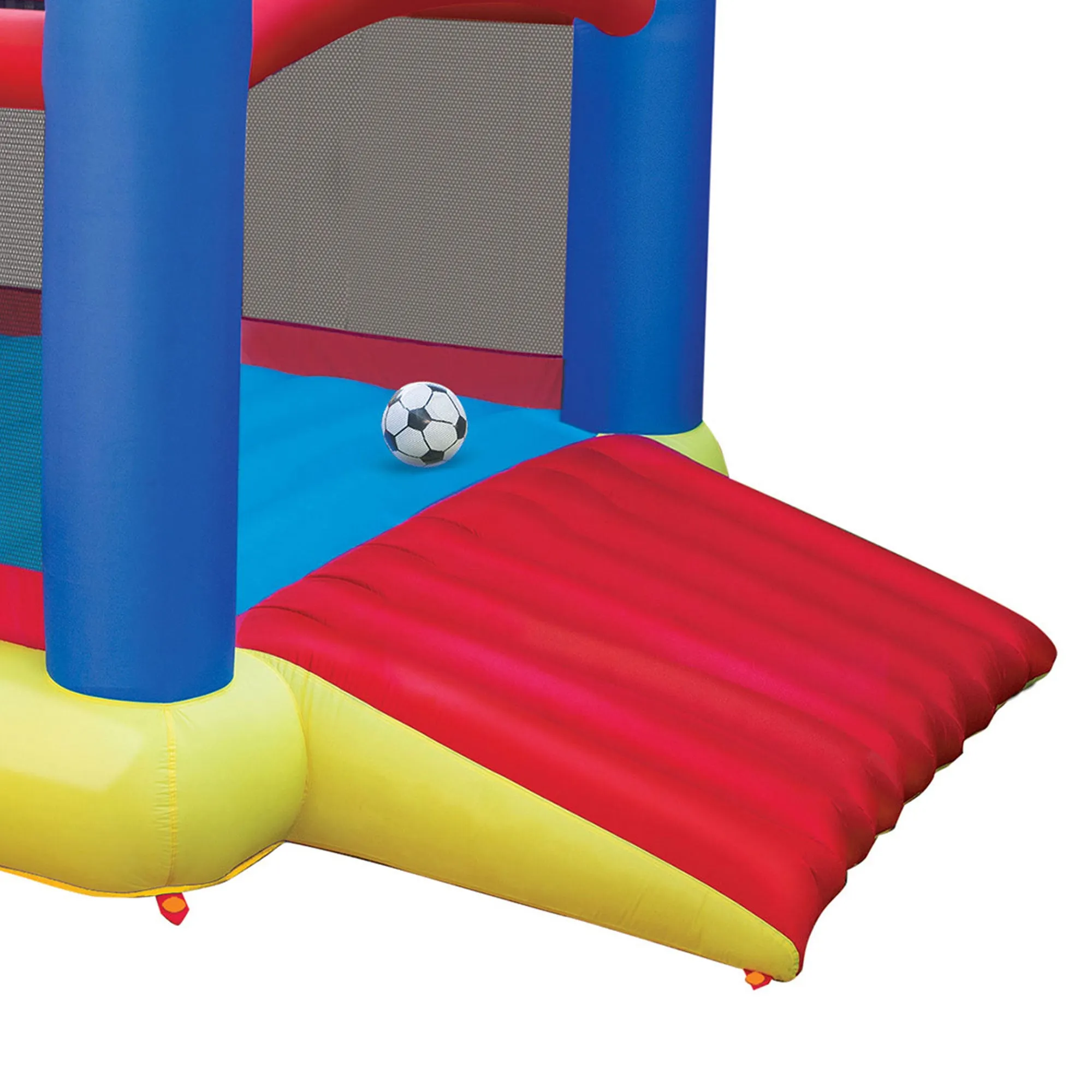 Banzai Slide 'n Score Outdoor Activity Bouncer Inflatable Bounce House w/ Games