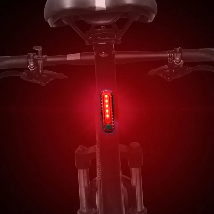 Bicycle Charging Waterproof Warning Light(Red)