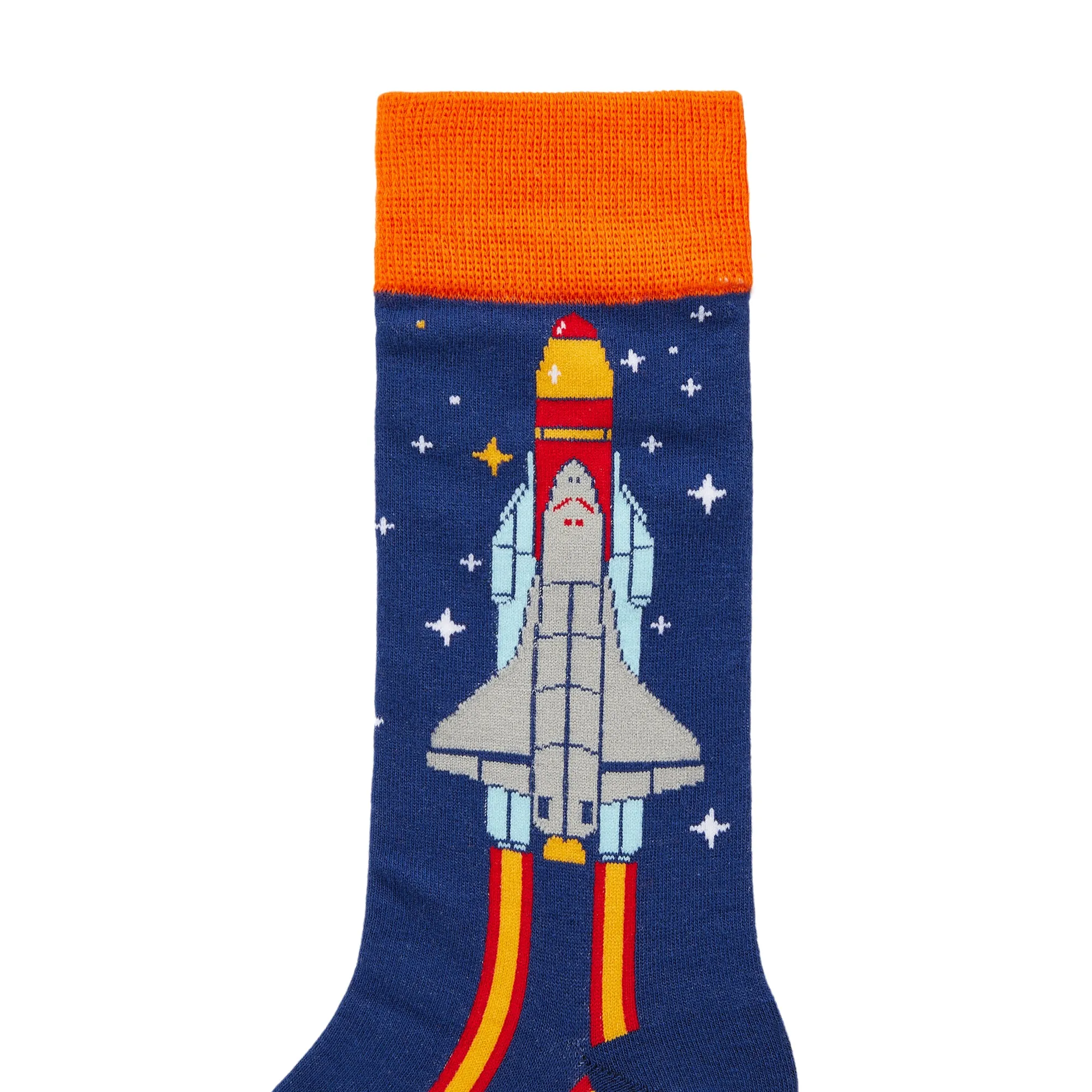 Blast Off Printed Crew Length Socks