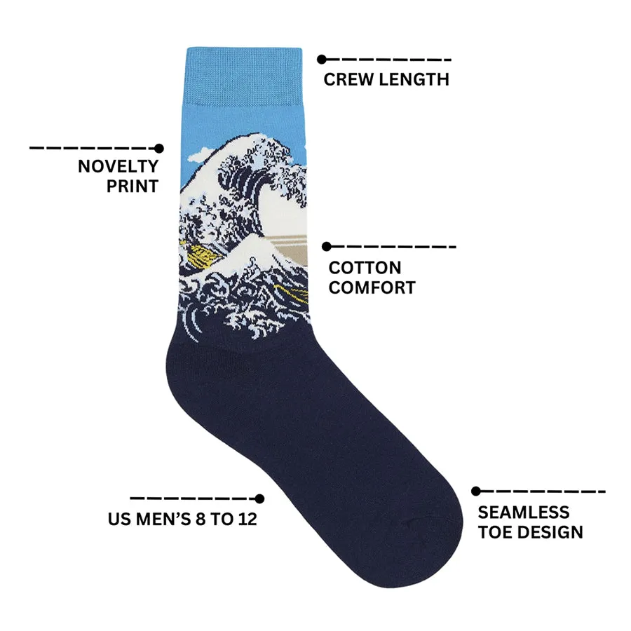 Blast Off Printed Crew Length Socks