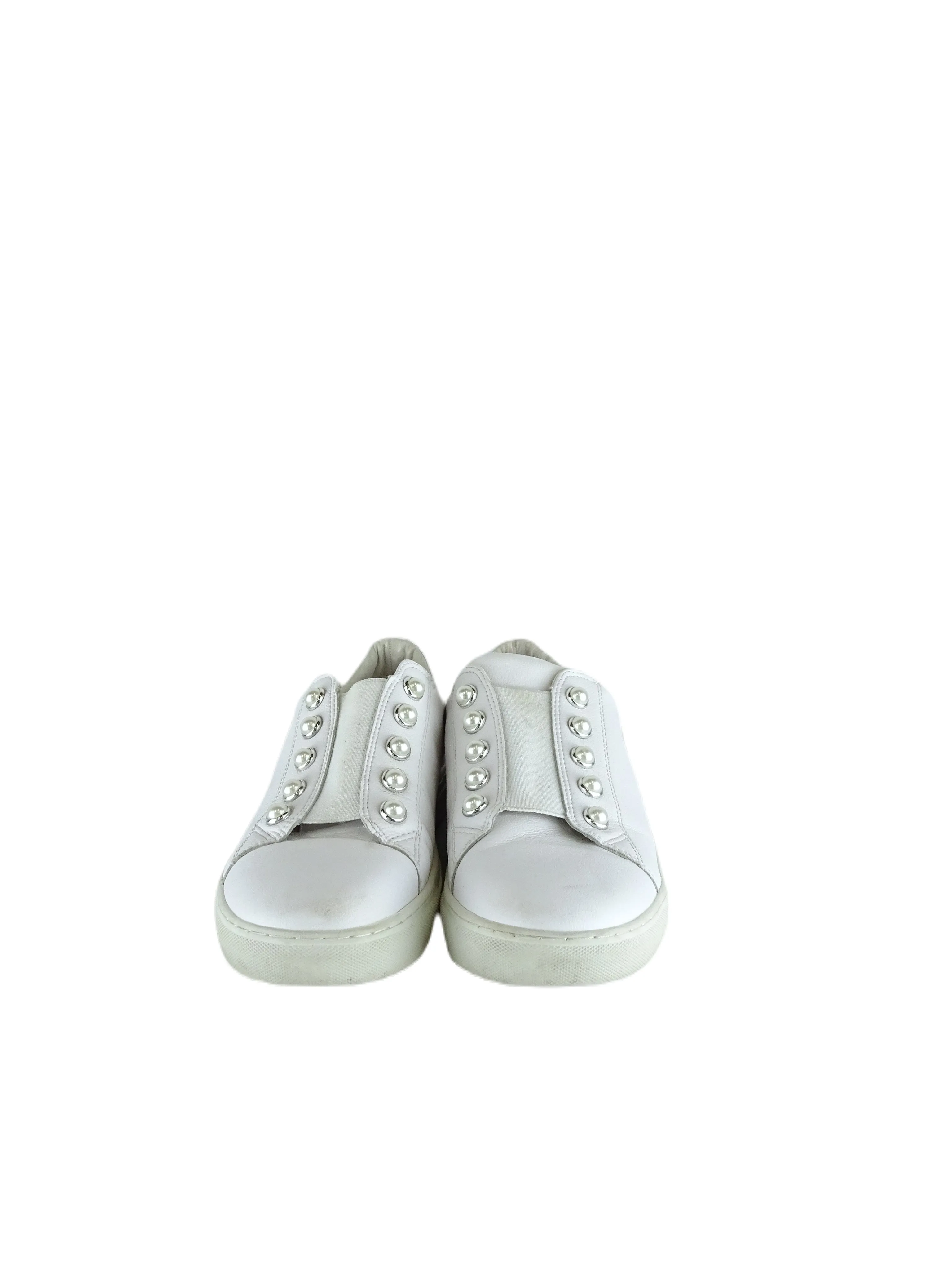 Blue Illusion White Leather Sneakers 40