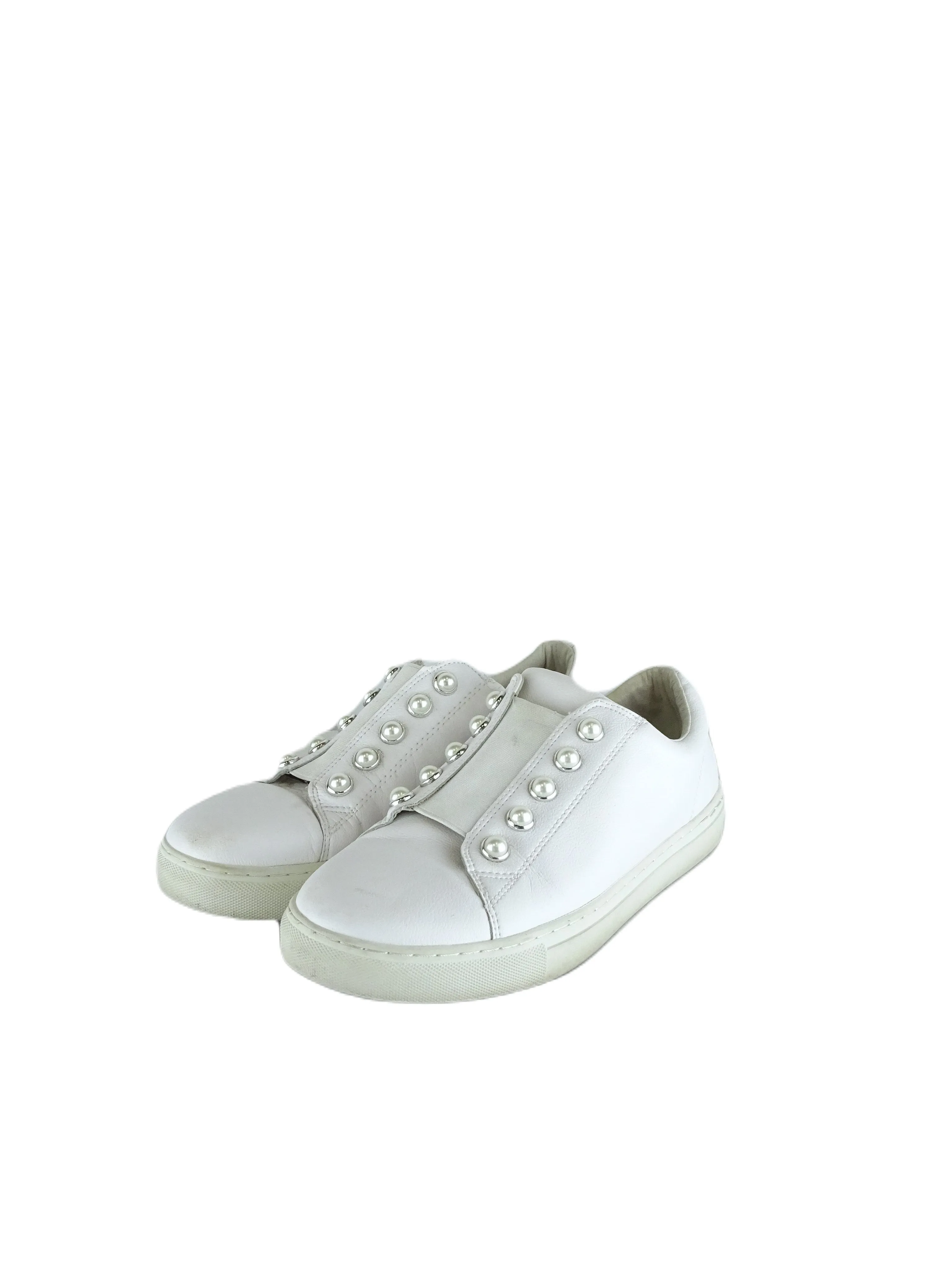 Blue Illusion White Leather Sneakers 40