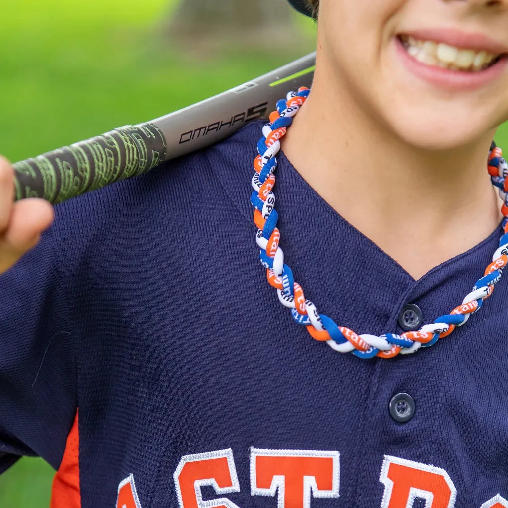 Blue   Orange Sports Necklace