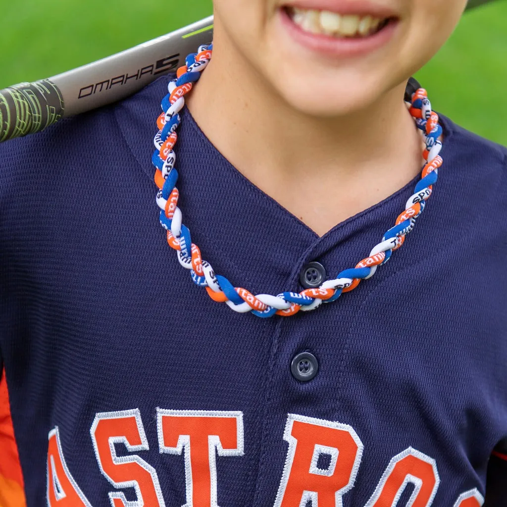 Blue   Orange Sports Necklace