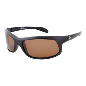 Compleat Angler Floating Polarised Sunglasses (Black Frame /Brown Lens)