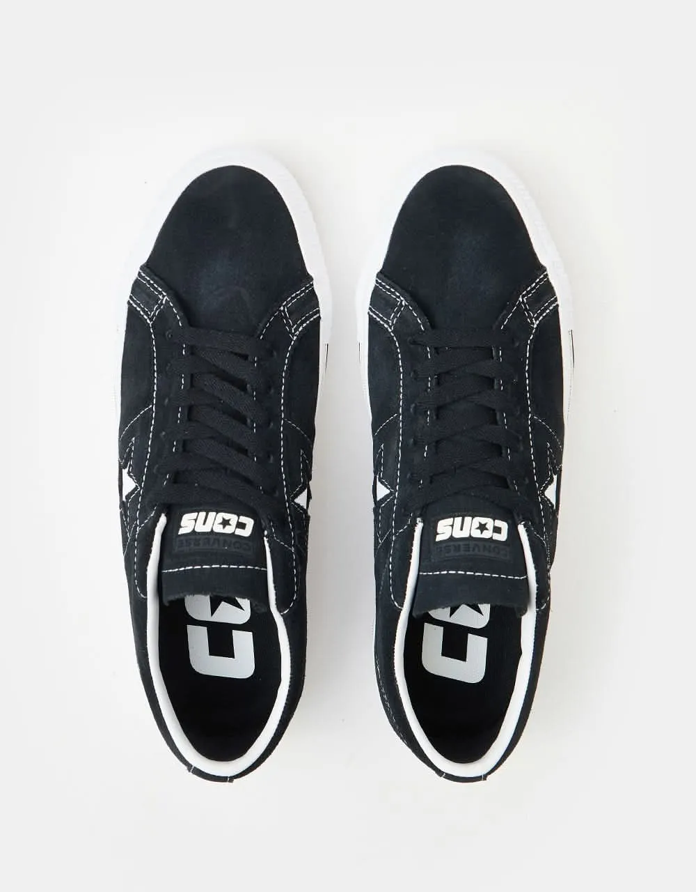 Converse One Star Pro Ox Skate Shoes - Black/White/White