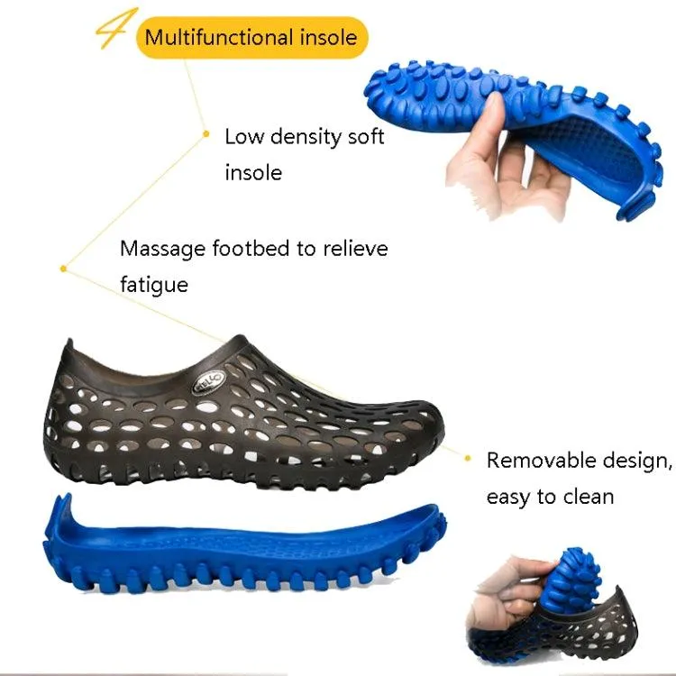 Couples' Breathable PVC   EVA Wading Beach Slippers with Anti-Slip Design