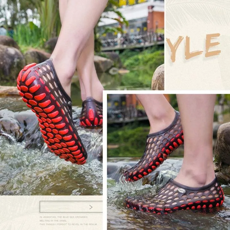 Couples' Breathable PVC   EVA Wading Beach Slippers with Anti-Slip Design