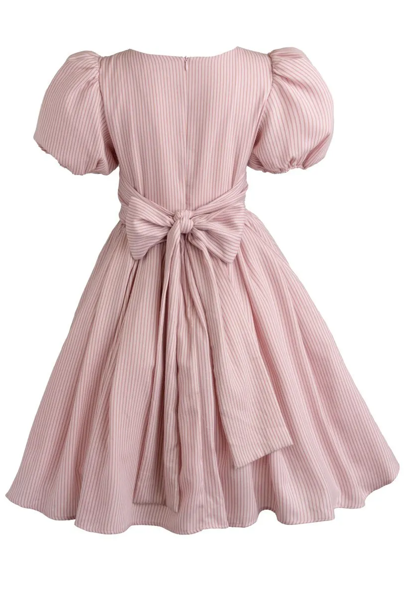 Cupcake Dress in Pink Stripe - FINAL SALE