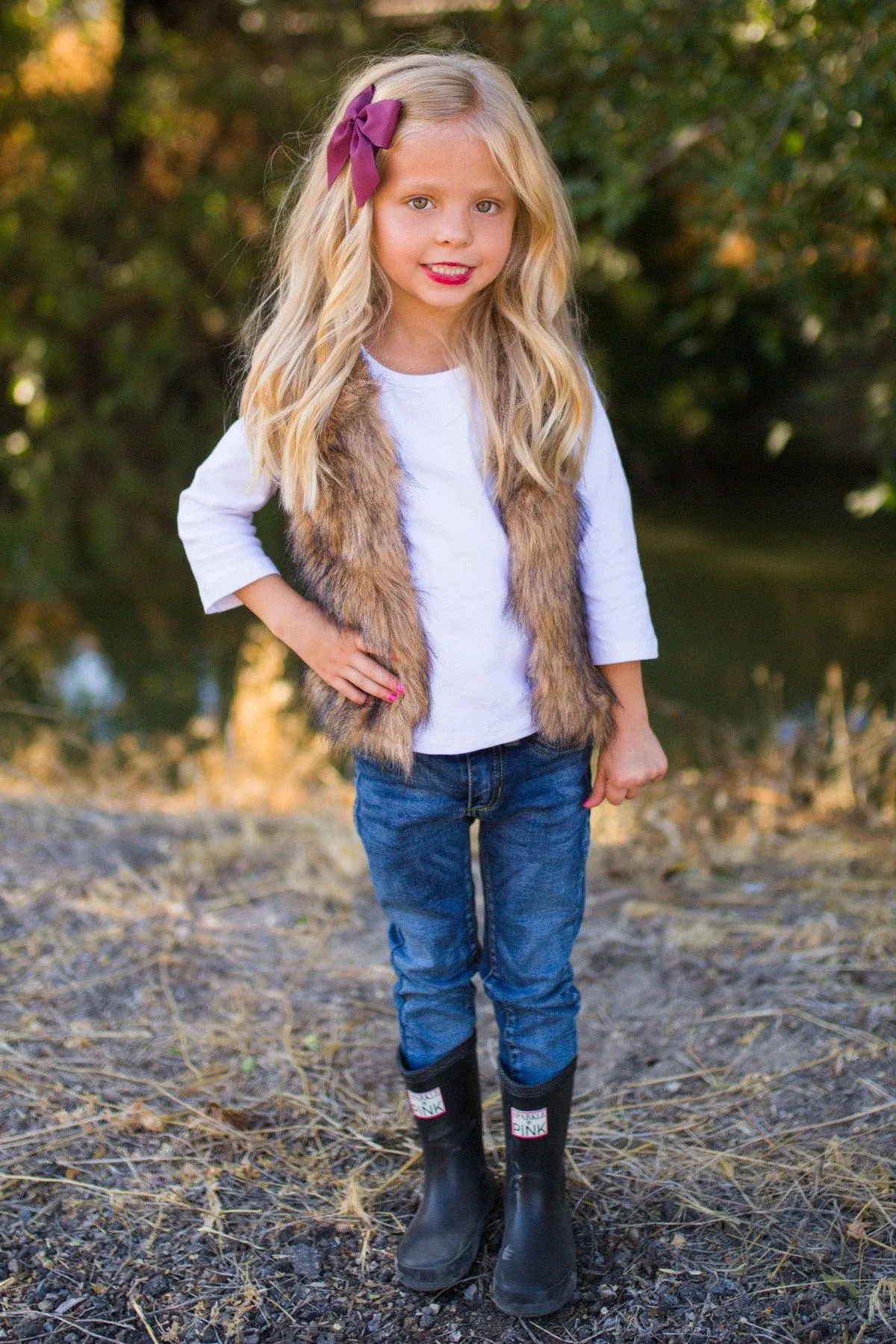 Deluxe Tan Fur Vest