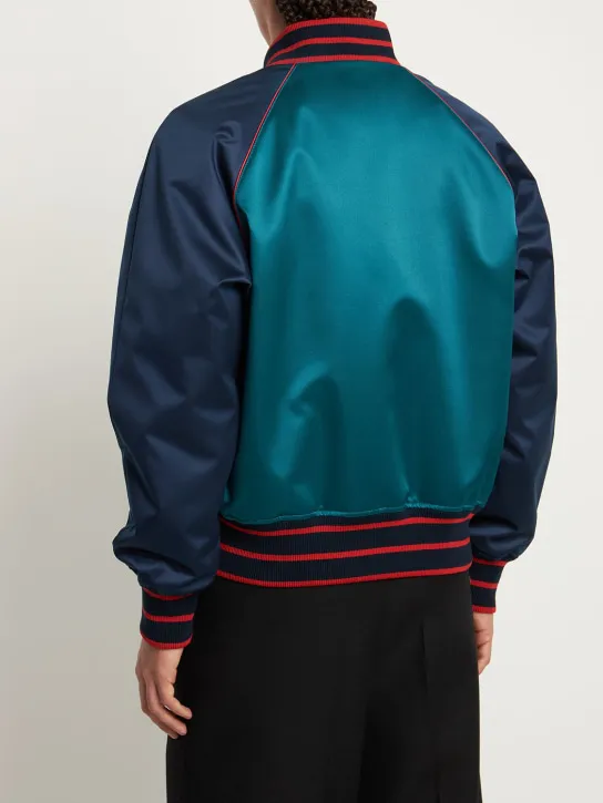 Dolce&amp;Gabbana   Satin sports bomber jacket 