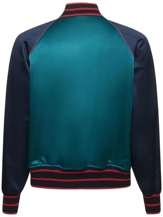 Dolce&amp;Gabbana   Satin sports bomber jacket 