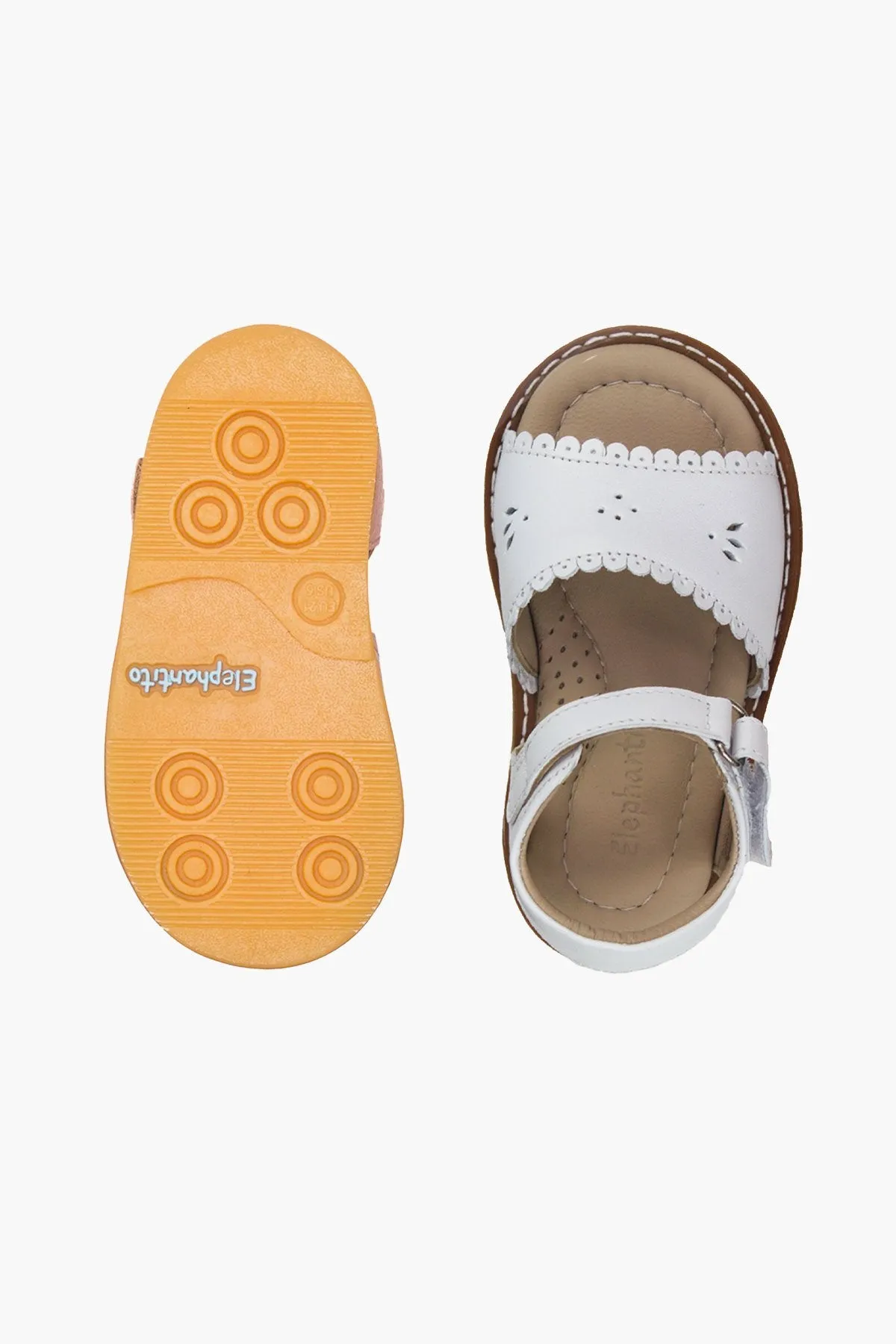 Elephantito Classic Baby Sandals - White