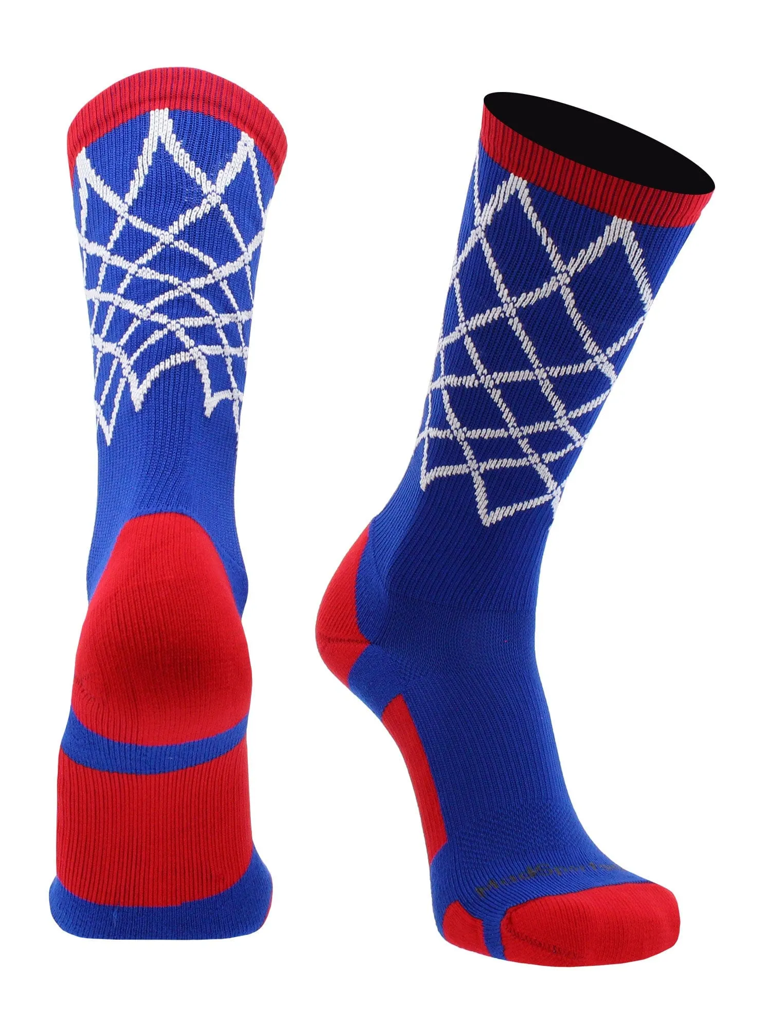 Elite Basketball Socks with Net Crew length - made in the USA