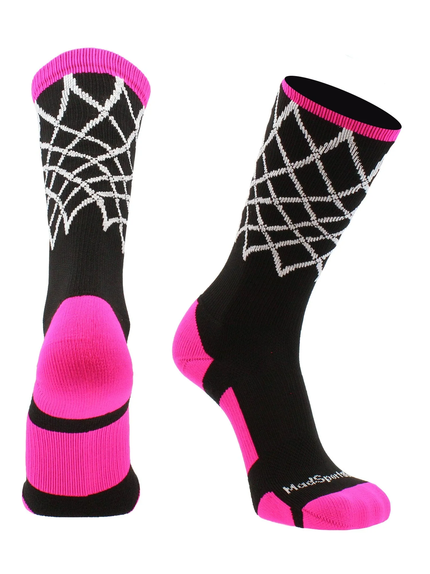 Elite Basketball Socks with Net Crew length - made in the USA