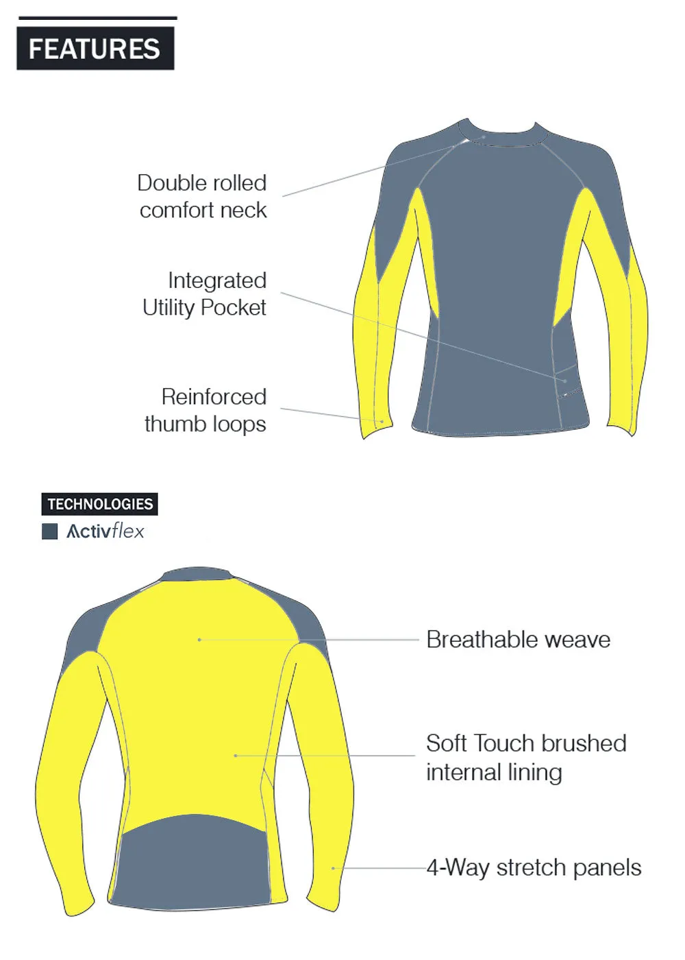 Enth Degree Womens Bombora Long Sleeve Polyfleece Rash Guard