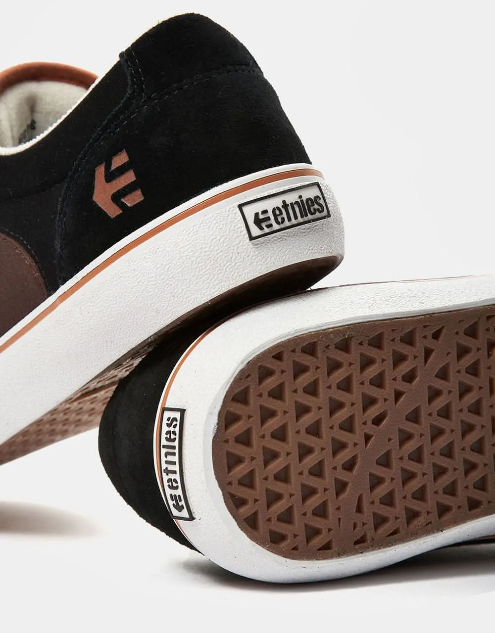 Etnies Barge LS Skate Shoes - Black/Brown