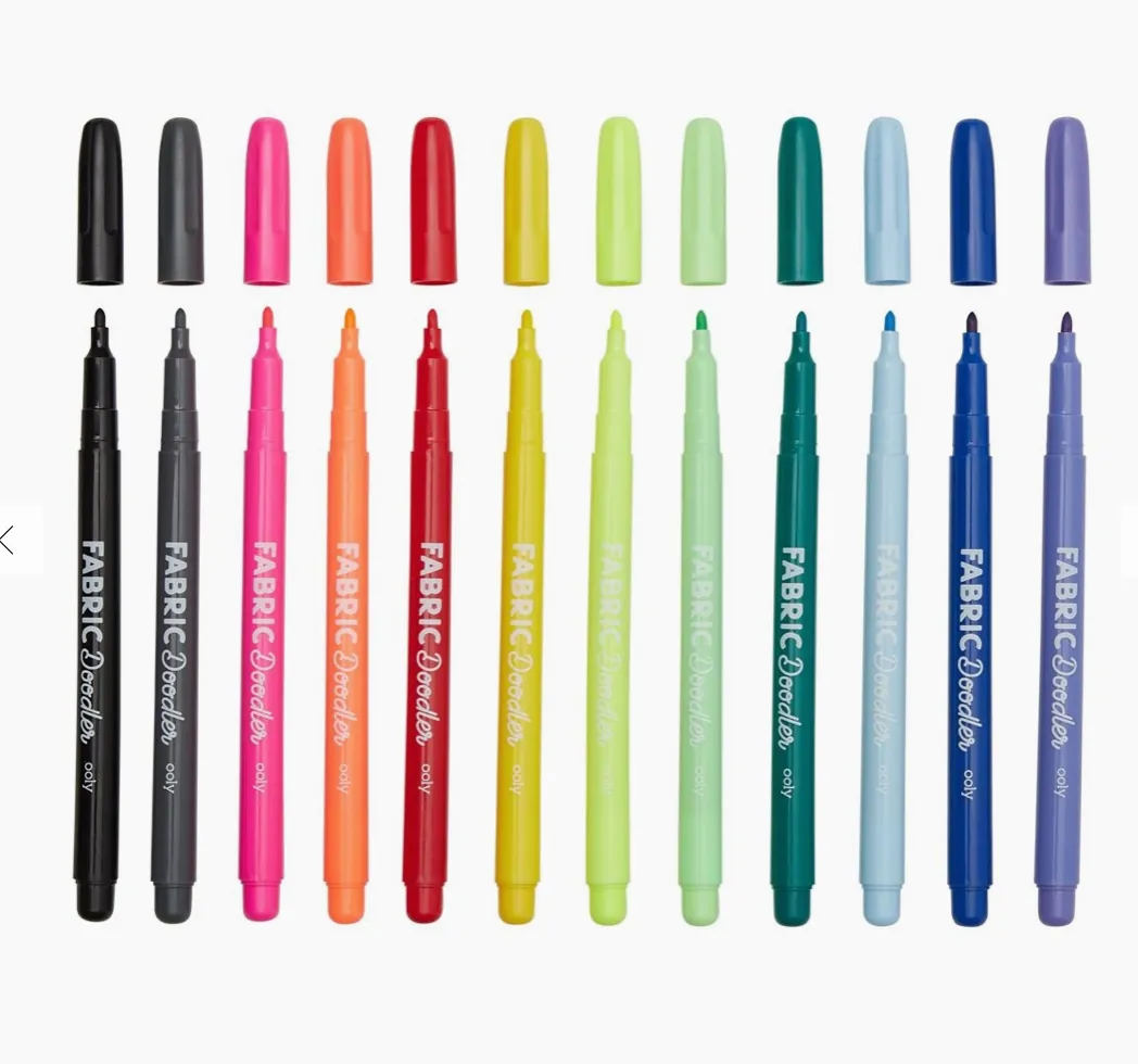 Fabric Doodlers Markers - Set of 12