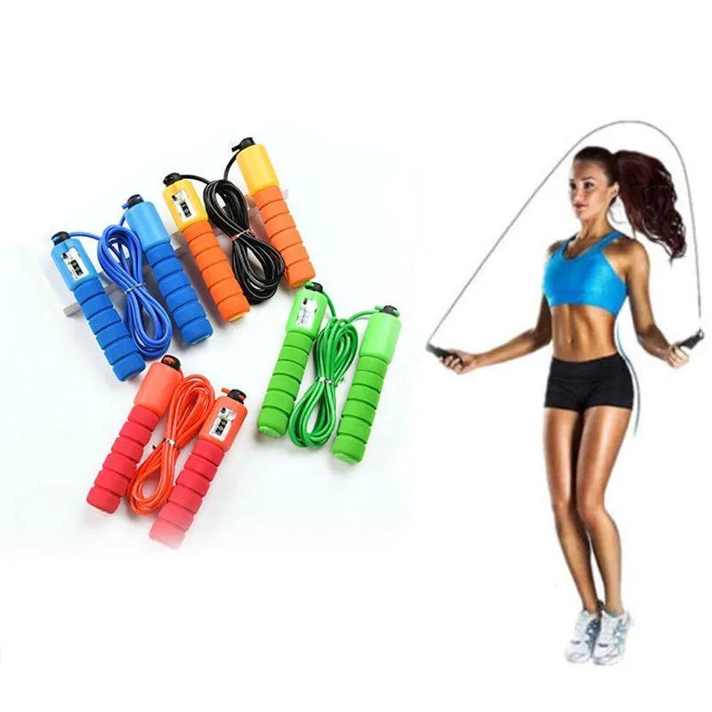 Fast Speed Counting Jump Handle Skipping Sports Fitness Aerobic Jumping Exercise Non-Slip Handle Lose Weight Jump Rope