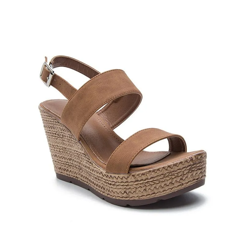 Flatform Wedge Heel Sandals